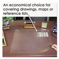 Office Jansan | Artistic SS1721 21 in. x 17 in. Second Sight Plastic Desk Protector with Hinged Protector - Clear image number 4