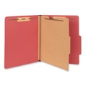 Mothers Day Sale! Save an Extra 10% off your order | Universal UNV10203 Bright Colored Pressboard Classification Folders - Letter, Ruby Red (10/Box) image number 1