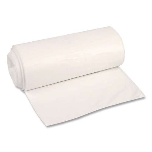 Trash Bags | Boardwalk Z8648VNKR01 43 in. x 48 in. 56-Gallon 16 mic. Perforated Roll High-Density Can Liners (200/Carton) image number 0