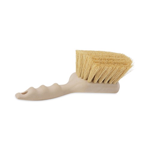 New Year New Savings! Save $25 off $150 | Boardwalk BWK4208 5.5 in. Brush 3 in. Tan Plastic Handle Cream Tampico Bristles Utility Brush image number 0