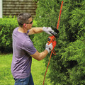 Hedge Trimmers | Black & Decker BEHT200 120V 3.5 Amp Brushed 18 in. Corded Hedge Trimmer image number 5