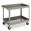  | Tennsco SC-2436 24 in. x 36 in. x 32 in. 500 lbs. Capacity 2-Shelf Metal Cart - Gray image number 0