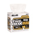 Cleaning & Disinfecting Wipes | Sellars 68200 1-Ply 8.27 x 16.5 TOOLBOX WaterWeave T600 Wipers - White (10/Carton) image number 1