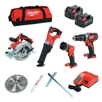 Milwaukee 2694 24 M18 Lithium Ion 4 Tool Combo Kit Cpo Outlets