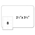 Office Jansan | Avery 08395 3.38 in. x 2.33 in. Flexible Adhesive Name Badge Labels - White (160/Pack) image number 3