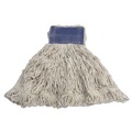 Mops | Rubbermaid Commercial FGD25406WH00 Super Stitch Blend 32 oz. Cotton/Synthetic Wet Mop Head - White (6/Carton) image number 1