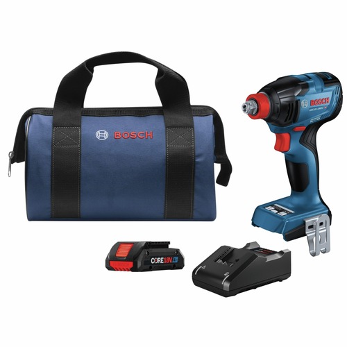 Socket Sets | Bosch GDX18V-1860CB15 18V Brushless Lithium-Ion 1/4 in. and 1/2 in. Cordless 2-in-1 Bit/Socket Impact Driver/Wrench Kit (4 Ah) image number 0