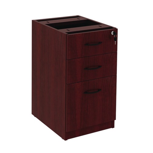 Labor Day Sale! Save $30 off $199! | Alera ALEVA532822MY Valencia Series 15.63 in. x 20.5 in. x 28.5 in. Box/File Full Pedestal - Mahogany image number 0