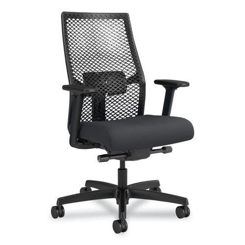 Office Furniture & Lighting | HON HONI2MRL2BS23TK Ignition 2.0 ReActiv 17.25 in. to 21.75 in. Seat Height Mid-Back Task Chair - Basalt Vinyl Seat/Charcoal Back/Black Base image number 0