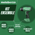 Heat Guns | Metabo HPT RH18DAQ4M 18V MultiVolt Compact Lithium-Ion Cordless Heat Gun (Tool Only) image number 1