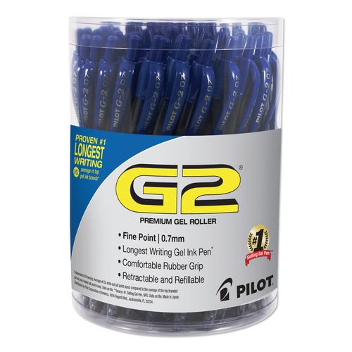 Office Jansan | Pilot 84066 Premium G2 0.7 mm Retractable Gel Pen - Fine, Blue (36/Pack) image number 0