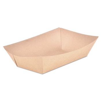 SCT SCH 0529 Eco Food Trays with 5-lb. Capacity - Brown Kraft (500/Carton)