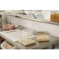 Containers | Rubbermaid Commercial FG630200CLR SpaceSaver 8.8 in. x 8.75 in. x 2.7 in. 2 qt. Plastic Square Containers - Clear image number 4