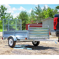 Utility Trailer | Detail K2 MMT5X7G-DUG 5 ft. x 7 ft. Multi Purpose Utility Trailer Kits with Drive Up Gate (Galvanized) image number 2