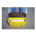Mop Buckets | Rubbermaid Commercial HYGEN FGQ95088YEL HYGEN 6.8 Gallon Plastic Charging Bucket (Yellow) image number 4