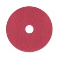 Office Jansan | Boardwalk BWK4020RED 20 in. Diameter Buffing Floor Pads - Red (5/Carton) image number 1