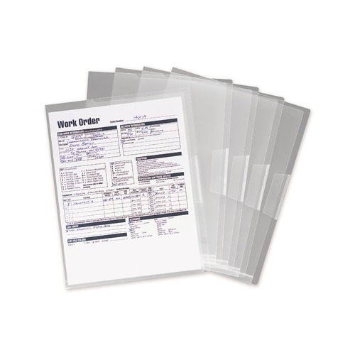 Office Jansan | Smead 85751 Poly Translucent Project Jackets - Letter, Clear (5/Pack) image number 0