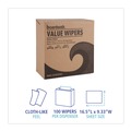 Office Jansan | Boardwalk BWK-V030IDW2 9.33 in. x 16.5 in. DRC Wipers - White (100 Dispenser Packs, 9 Dispenser Packs/Carton) image number 5