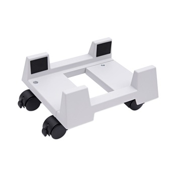 Innovera IVR54001 8.75 in. x 10 in. x 5 in. Mobile CPU Stand - Light Gray