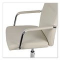 Office Chairs | Alera ALEWS4106 18.19 in. to 21.93 in. Seat Height Leather Task Chair Supports Up to 275 lb - White Seat/White Back image number 3