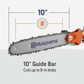 Trimmer Accessories | Husqvarna 970700201 PA310 10 in. Pole Saw Attachment Only image number 2
