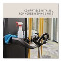 Cleaning Carts | Rubbermaid Commercial 2202571 Plastic Vacuum Holder for All Rubbermaid Commercial Full-Size and Compact Housekeeping Carts - Black (6/Carton) image number 3