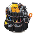 Cases and Bags | Klein Tools 55448 Tradesman Pro 45-Pocket Bucket Bag - Black/Gray/Orange image number 4