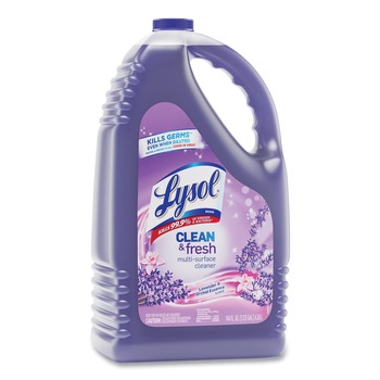 LYSOL Brand 144 oz. Bottle Clean and Fresh Multi-Surface Disinfectant Cleaner - Lavender and Orchid Essence