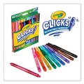 Markers | Crayola 58-8370 Super Clicks Assorted Bullet Tip Sizes Retractable Markers - Assorted Colors (1-Set) image number 4