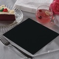 Cutlery | Paterson NG04260 9 in. x 9 in. 1-Ply Beverage Napkins - Black (4000/Carton) image number 3