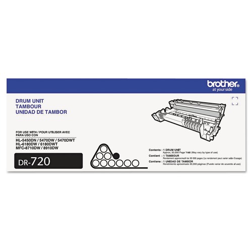 Bulk Savings Pricing 3 | Brother DR720 DR720 30,000 Page-Yield Drum Unit - Black image number 0