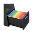  | Alera ALEPAFFCH 14.96 in. x 19.29 in. x 27.75 in. 2 Legal/Letter-Size File Drawers Left or Right File Pedestal - Charcoal image number 3