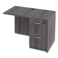 Office Desks & Workstations | Alera ALEVA354224GY 42 in. x 23.63 in. x 29.5 in. Valencia Series Reversible Return/Bridge Shell - Gray image number 2