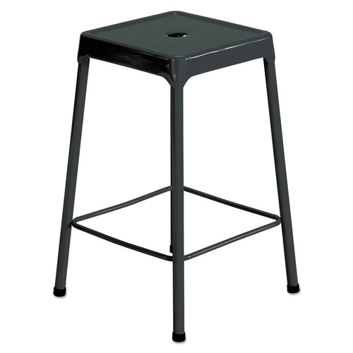 Office Chairs | Safco 6605BL 25 in. Counter-Height Backless Steel Stool, Supports Up to 250 lb - Black image number 0