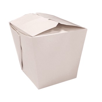 Kari-Out 3103026 3.63 in. x 3 in. x 3.5 in. 26 oz. Paper Food Pail - White (400/Carton)