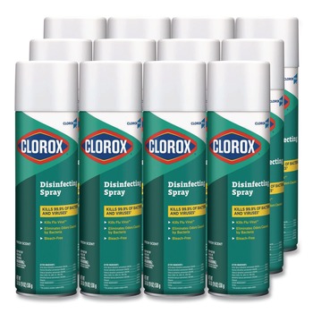 Clorox 38504 19 oz. Fresh Aerosol Disinfecting Spray (12/Carton)