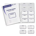  | C-Line 97030 3-5/8 in. x 1-7/8 in. Visitor Badges with Registry Log - White (150/Box) image number 1