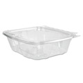 Food Trays, Containers, and Lids | Dart CH24DEF ClearPac SafeSeal 24 oz. Tamper-Resistant/Evident Flat-Lid Containers - Clear (100/Bag, 2 Bags/Carton) image number 0
