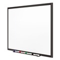 | Quartet 2544B Classic Series 48 in. x 36 in. Porcelain Magnetic Dry Erase Board - White Surface/Black Aluminum Frame image number 1