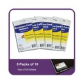 Labels | C-Line 70257 2 in. x 3.5 in. Top Load Self-Adhesive Business Card Holders - Clear (10/Pack) image number 6