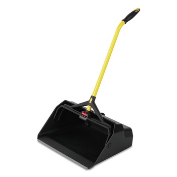 Rubbermaid Commercial Maximizer 20.44 in. W x 29 in. H Plastic Heavy-Duty Stand Up Debris Pan - Yellow/Black