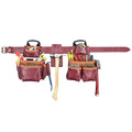 Tool Belts | CLC 21453X 18 Pocket - Top of the Line Pro Framer’s Heavy Duty Leather Combo Tool Belt System- XL image number 1