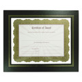 Office Jansan | NuDell 21202 8.5 in. x 11 in. Leatherette Document Frame - Black (2/Pack) image number 0
