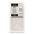 Food Trays, Containers, and Lids | Dart 80FBRHT3 8.65 in. x 7.94 in. x 2.98 in. 3-Compartment ProPlanet Seal Compostable Molded Fiber Hinged Trays - Natural (200/Carton) image number 3