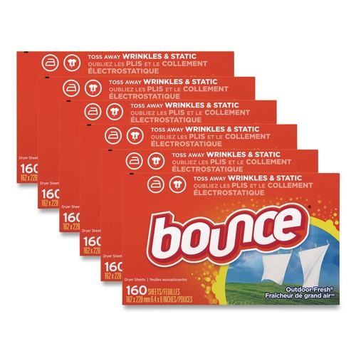 Cleaning & Janitorial Supplies | Bounce 80168 Fabric Softener Sheets (6/Carton) image number 0
