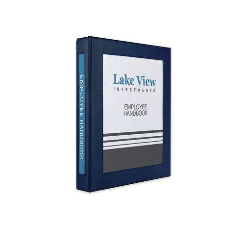 Office Jansan | Avery 68055 11 in. x 8.5 in. 1 in. Capacity 3 Rings Framed View Heavy-Duty Binders - Navy Blue image number 0