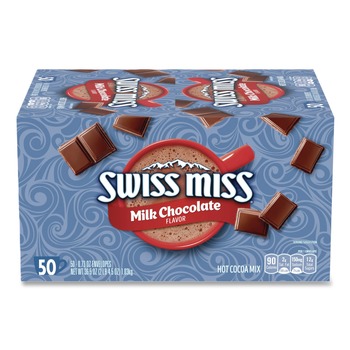 Swiss Miss GOV47491 0.73 oz. Packets Hot Cocoa Mix - Regular (50 Packets/Box)