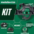 Circular Saws | Metabo HPT C3607DWAM MultiVolt 36V Brushless Lithium-Ion 7-1/4 in. Cordless Rear Handle Circular Saw Kit (4 Ah) image number 1