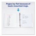 Binders & Binding Supplies | Avery 16500 3 Round Rings 1 in. Capacity 14 in. x 8.5 in. Legal Durable View Binder - White image number 4