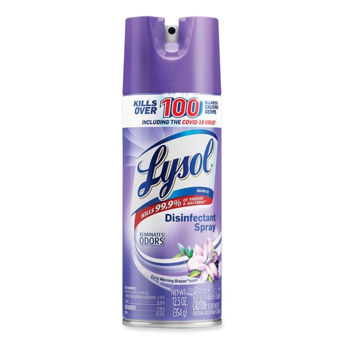 Cleaning & Janitorial Supplies | LYSOL Brand 19200-80833 12.5 oz. Aerosol Spray Disinfectant Spray - Early Morning Breeze image number 0